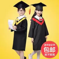 儿童博士服小学生幼儿园博士服学士服演出服博士帽毕业照服装礼服