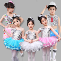 六一儿童演出服女童合唱表演服装幼儿园爵士舞蹈男童亮片蓬蓬裙