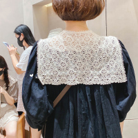 复古超洋气蕾丝镂空小披肩外搭ins韩版春夏百搭气质网纱小围脖