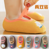 宝宝地板袜秋冬加厚婴儿学步防滑底隔凉软底室内秋季儿童袜套鞋袜