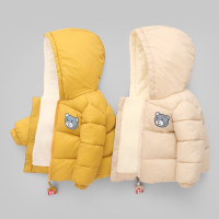 反季特价儿童连帽短款棉衣男女宝宝加绒加厚棉服婴儿棉袄外套冬