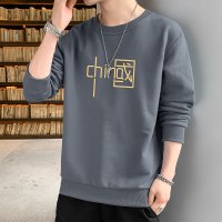 圆领卫衣男士长袖T恤上衣服春秋款情侣秋装潮流ins国潮牌纯色印花