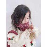宝宝儿童围脖秋冬季韩版加厚保暖毛线针织脖套男童女童婴幼儿围巾