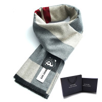 秋冬季新款男士围巾保暖加厚韩版格子长款围脖年轻人学生商务礼盒