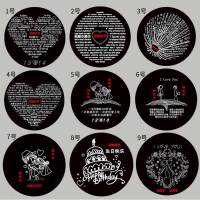 依帝魅时尚饰品925银投影定制刻字素描彩色照片100种我爱你语言项链戒指手链生日礼物情人节礼物送爱人送朋友