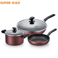 苏泊尔火红点雅丽不粘三件套TP1708K