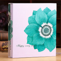 艺嘉赫相册影集6寸相册本纪念册插页式4D大6寸200张盒装家庭宝宝大容量 素雅花