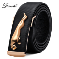 Dante 自动扣皮带男腰带豹头时尚休闲商务百搭潮流皮带2019 黑色系 礼盒包装