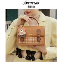 2021初秋新款学院风女包手提包单肩包秋冬斜挎包时尚邮差包剑桥包少女减龄包包