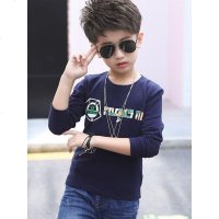 男童长袖t恤春秋纯棉2019新款儿童上衣宝宝打底衫大童圆领秋装潮