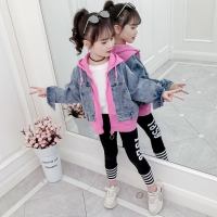 女童春装牛仔外套2019新款韩版网红大童装儿童春秋洋气假两件上衣[预售:4月2日发完]