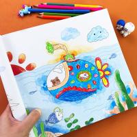 儿童画画书涂色绘画本便捷出行 幼儿园宝宝学画交通工具涂鸦填色绘本3-6岁幼儿智力开发早教启蒙图画本小手涂一涂彩色笔涂