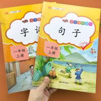 一年级上册语文字词句篇手册一课一练作业本课本同步专项训练部编人教版小学生生字词语近义词反义词1年级上册照样子写句子练