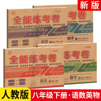 2021版全能练考卷八年级下册语文数学英语物理4本人教版 初2下册教材同步专项突破试卷 单元期中期末冲刺测试卷专项训