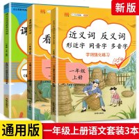 2021版汉之简一年级上册近义词反义词形近字多音字+看图说话写话+阅读理解3本 小学1年级上册语文教材同步字词强化专