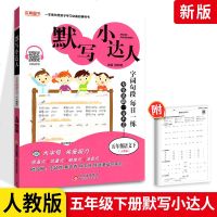 2021版本真图书默写小达人五年级下册语文 人教版RJ 小学5年级下册语文字词句段强化训练每日一练天天练 小学语文专