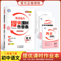 2020新版亮点给力提优课时作业本语文八年级下册语文 中学教辅8年级人教版同步练册初二八下资料辅导书单元期中期末测试
