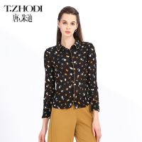 T.ZHODI/唐朱迪女装2019春季专柜同款蕾丝梭织上衣女T102012