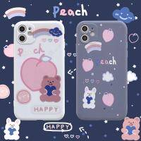 游猎者 桃子熊oppoa5手机壳磨砂a8/a92s/r17/r9软vivoy3/y85/y5s/y93女s1