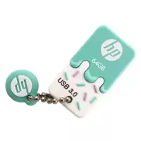 惠普(HP) X778W 64GB USB3.0高速优盘 迷你可爱小女生节日礼品礼物冰激凌雪糕u盘