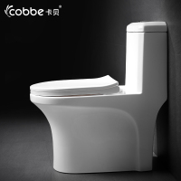 卡贝抽水普通马桶坐便器卫生间 家用超漩式 防臭洁具陶瓷座便器