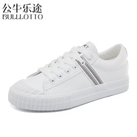 公牛乐途帆布鞋女2021新款夏季学生韩版百搭小白鞋原宿ulzzang春季板鞋子