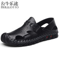 公牛乐途男鞋2021夏季新款外穿沙滩鞋舒适凉鞋休闲透气男士个性韩版登山鞋