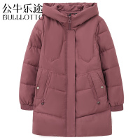 公牛乐途2021冬季新款中老年女装羽绒棉衣服阔太太气质加绒外套中年妈妈装棉袄