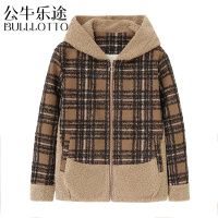 公牛乐途2021秋冬新款时尚中老年女装加绒保暖棉衣服阔太太高贵中年妈妈装外套
