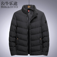 公牛乐途2021棉衣男士外套冬季新款潮牌潮流加肥加大码棉袄潮胖子羽绒棉服