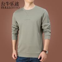 公牛乐途2021男士卫衣新款男秋季圆领长袖T恤男装上衣春秋款休闲运动衣服