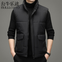 公牛乐途2021男士棉马甲新款无袖休闲秋冬季外穿加厚保暖坎肩背心马夹外套