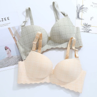 内衣套装女文胸聚拢无钢圈厚款薄款无痕少女上托收副乳胸罩