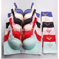 MNMU曼姿美蝶性感少女内衣聚拢无痕无钢圈文胸套装调整型收副乳女胸罩