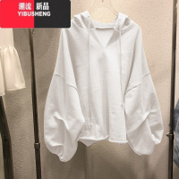 YIBUSHENG2020年卫衣女ins火潮牌外套古着vintage薄款宽松带帽上衣服