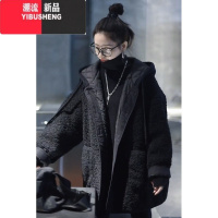 YIBUSHENG羊羔毛外套女2023新款高级感看摇粒绒加厚棒球服上衣