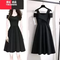 YIBUSHENG2024新款大码女装胖妹妹时尚气质连衣裙女遮肚子显瘦收腰裙子女