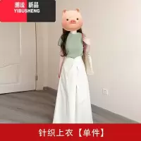 YIBUSHENG小个子梨形身材穿搭连衣裙子女季2024新款今年流行漂亮套装长裙