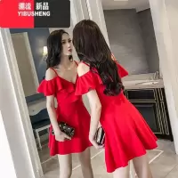 YIBUSHENG网红吊带裙女2024装新款修身显瘦赫本风心机小黑裙潮