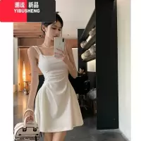 YIBUSHENG法式独特绝美漂亮连衣裙女2024新款收腰显瘦别致甜辣吊带小礼裙