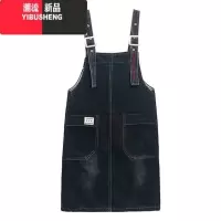 YIBUSHENG休闲牛仔背带裙女季2024新款洋气减龄气质小个子连衣裙两件套装