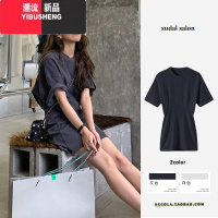 YIBUSHENG2024新款轻熟风连衣裙女小个子初恋气质收腰vintage裙法式复古