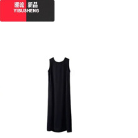 YIBUSHENG双面缎连衣裙无袖背心女士大码长款高级感
