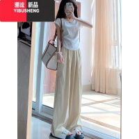 YIBUSHENG盐系穿搭白色v领正肩t恤女短袖修身短款甜辣设计感小众上衣女季