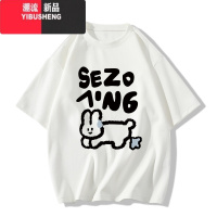 YIBUSHENG短袖正肩潮牌t恤女季2024新款oversize宽松半袖上衣服