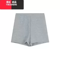 YIBUSHENG小个子辣妹纯色短裤热裤休闲裤女季高腰修身显瘦运动裤短裤子
