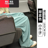 YIBUSHENG湖蓝色冰丝山本裤女宽松季2024新款春秋休闲高腰垂感棉麻阔腿裤