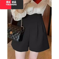 YIBUSHENG西装短裤女季2024新款小个子休闲宽松显瘦薄款高腰a字阔腿裤子