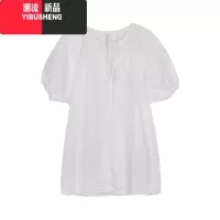 YIBUSHENG个性印花微喇叭裤休闲裤女春季高腰显瘦拖地裤马蹄长裤子