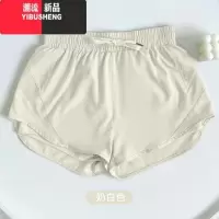 YIBUSHENG运动短裤女速干外穿2024新款休闲裤防走光高腰透气健身三分裤